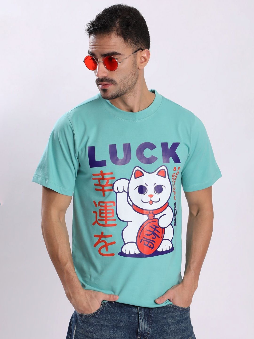 Bene Kleed Men Graphic Printed Round Neck Cotton T-shirt-picture-31