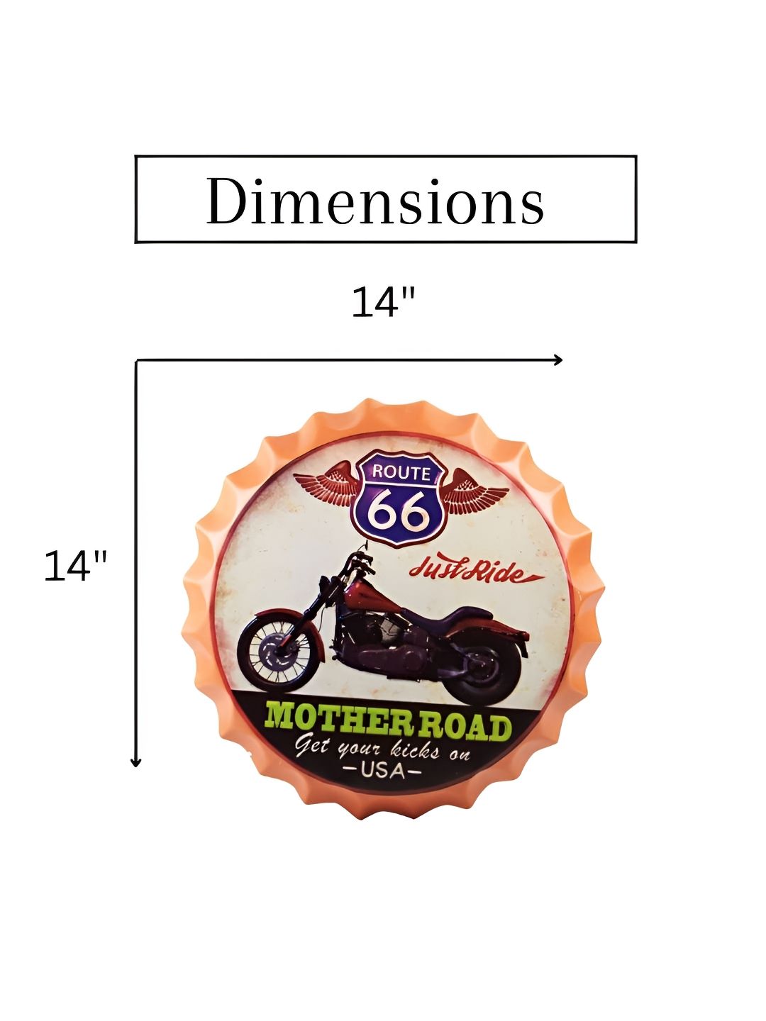 eazy wagon Black & White Bottle Caps Printed Metal Wall Hangings-picture-21