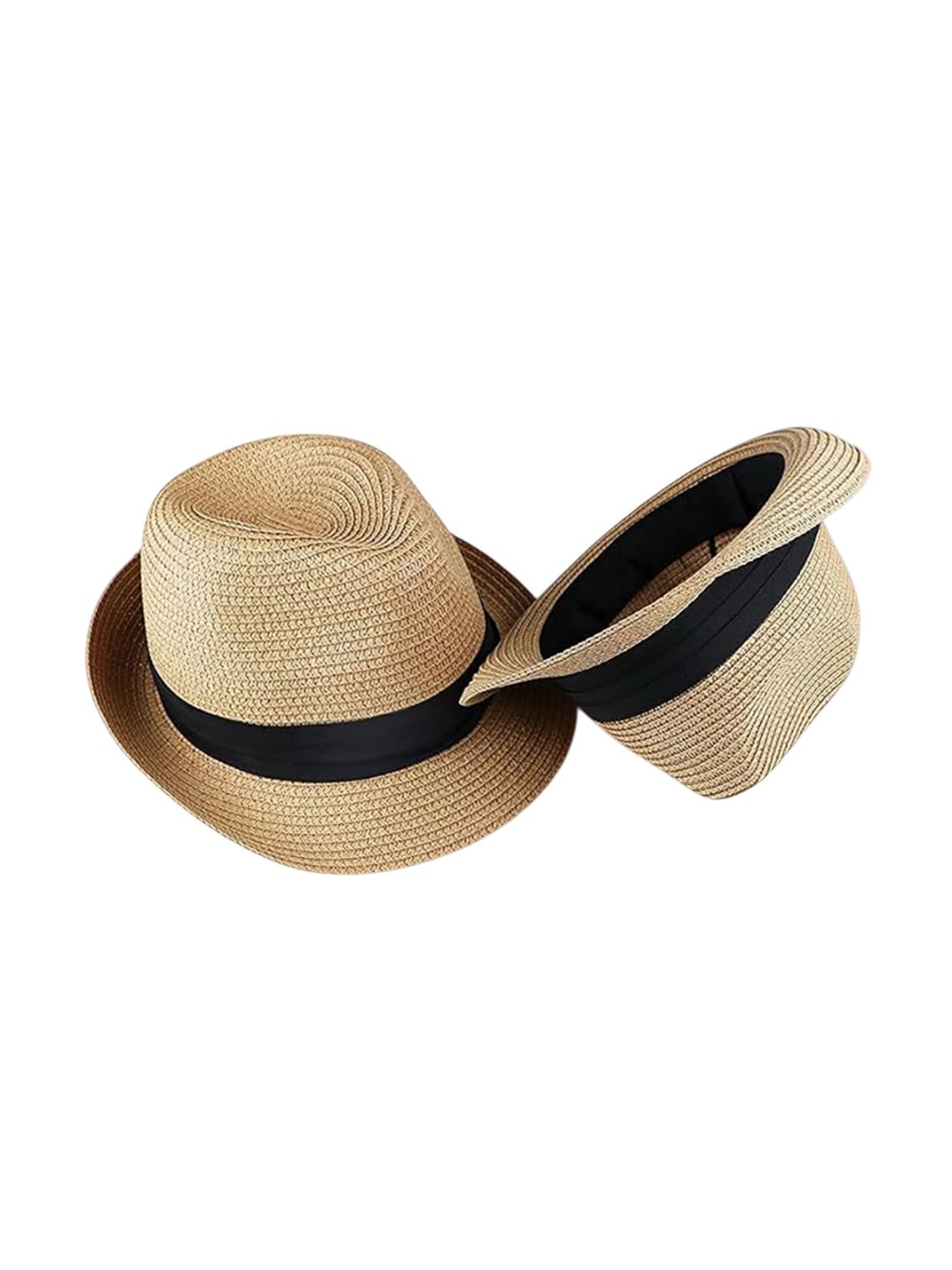 Infispace Men Beige Self Design Fedora Hat-image-25