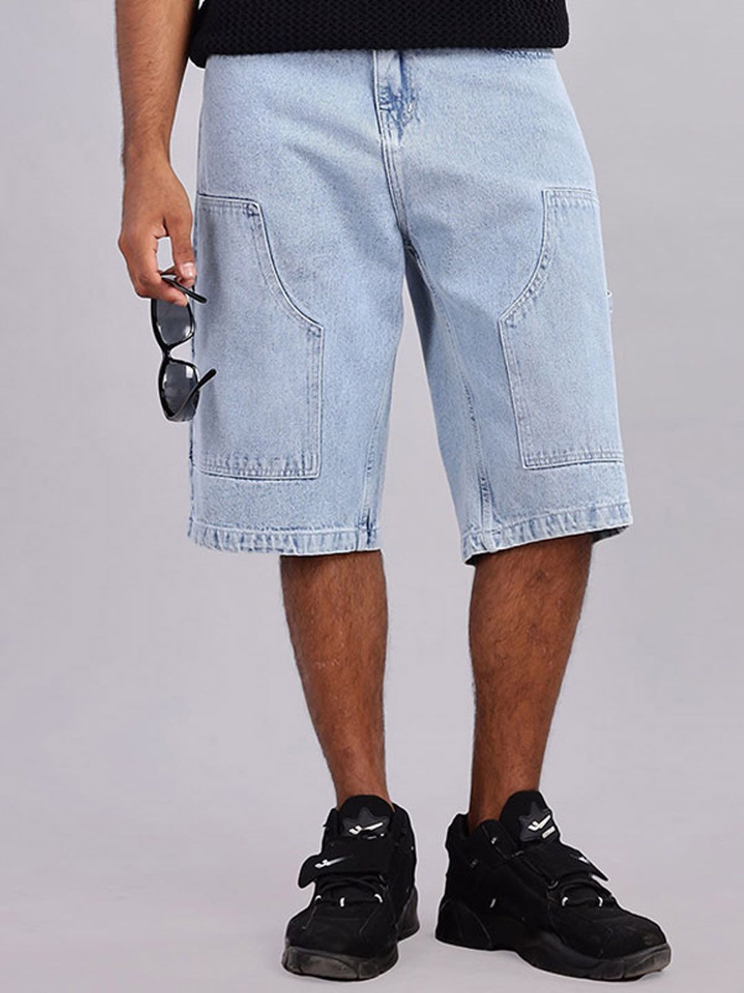 FOUL CHILD Men Washed Loose Fit High-Rise Technology Shorts-picture-38