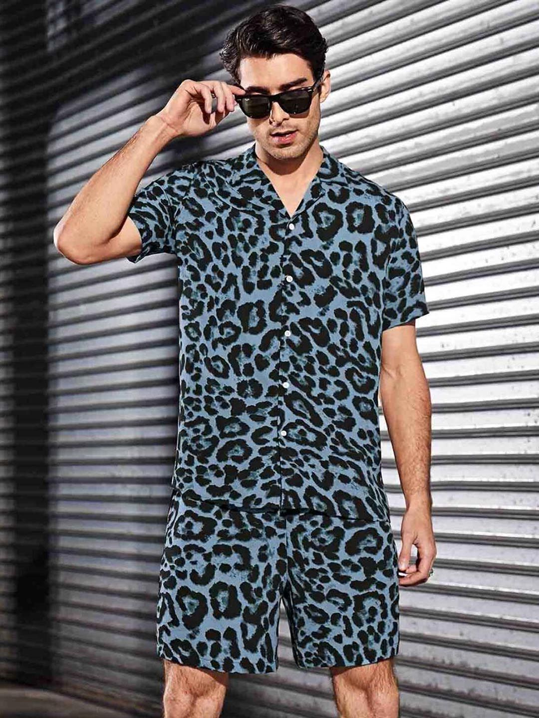SZN Men Animal Print High-Rise Shorts-picture-36