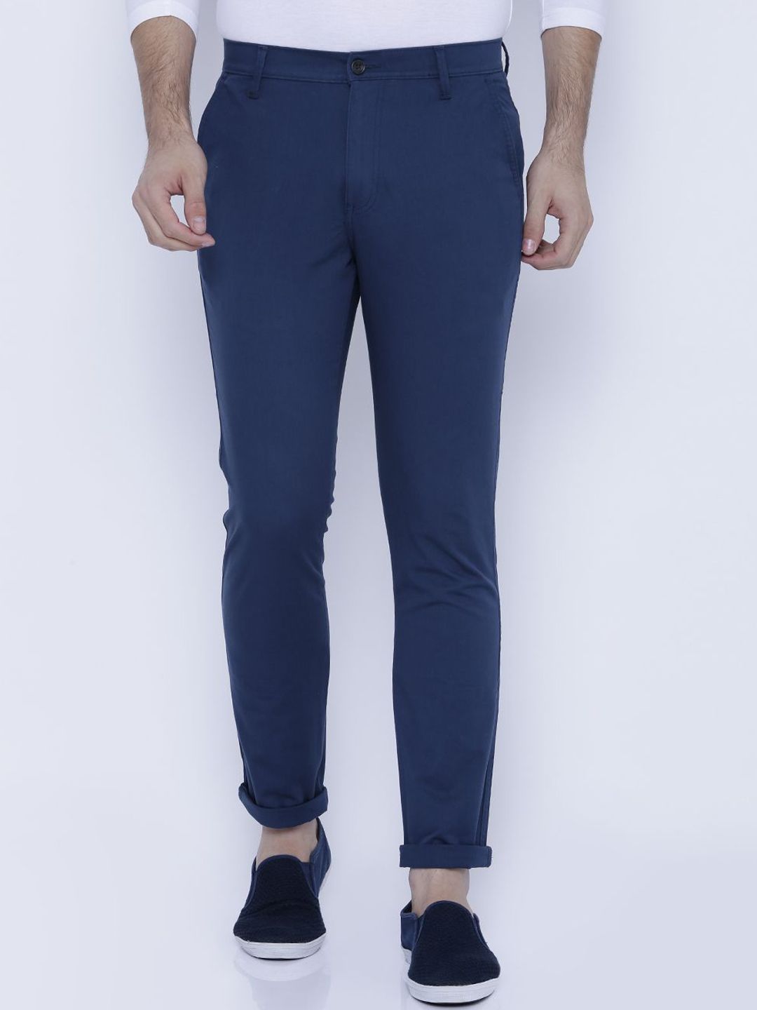 HIGHLANDER Men Slim Fit Cotton Chinos-image-41
