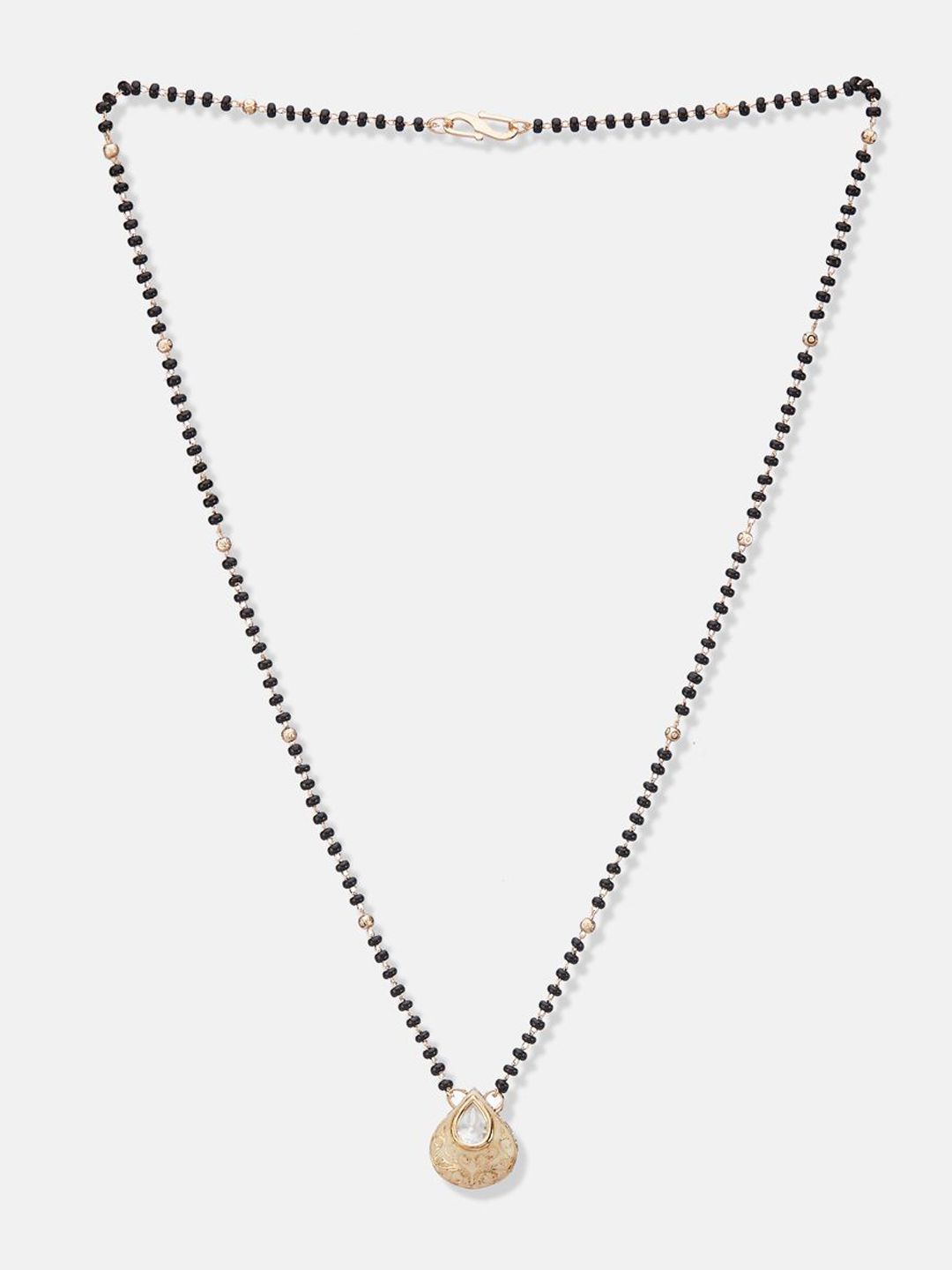 ATIBELLE Set Of 2 Gold-Plated Cubic Zirconia Studded Mangalsutras