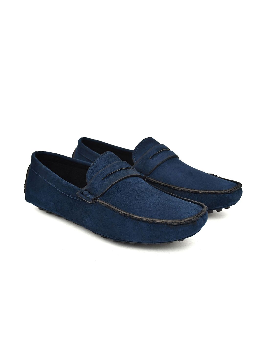 FOGGY Men Textured Suede Loafers-picture-20