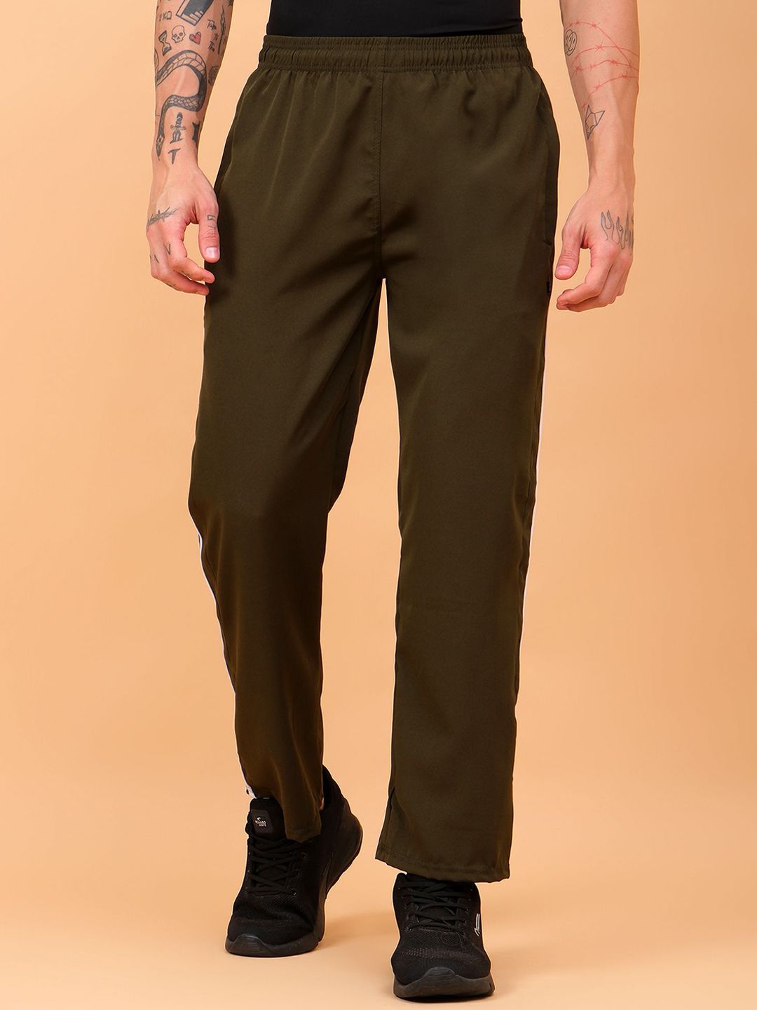 TrybeX Men Mid-Rise Side Stripe TrackPants-picture-13