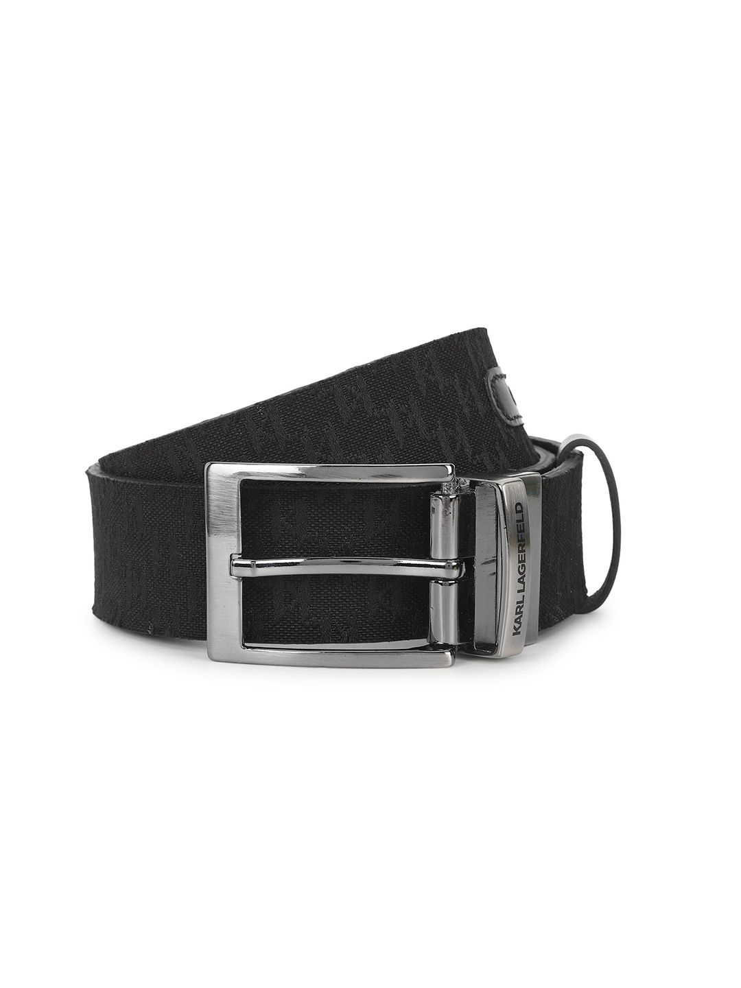 Karl Lagerfeld Men Textured Leather Reversible Belt-picture-36