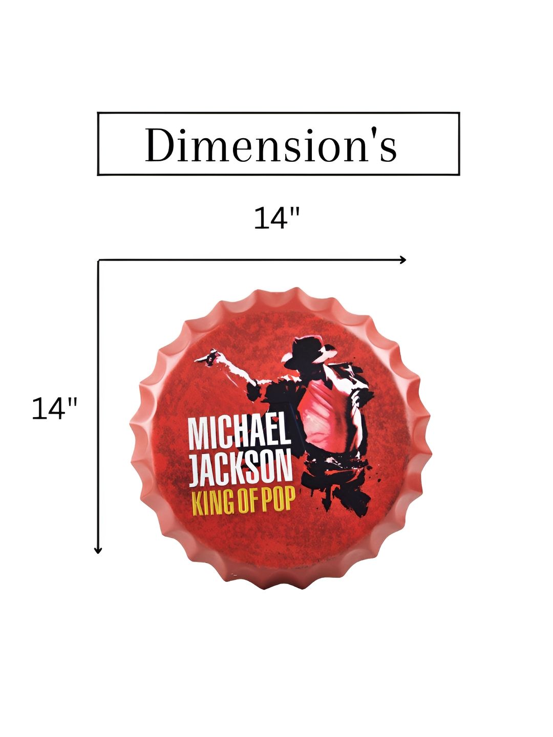 eazy wagon Black & Red Bottle Caps Printed Metal Wall Hangings-picture-29