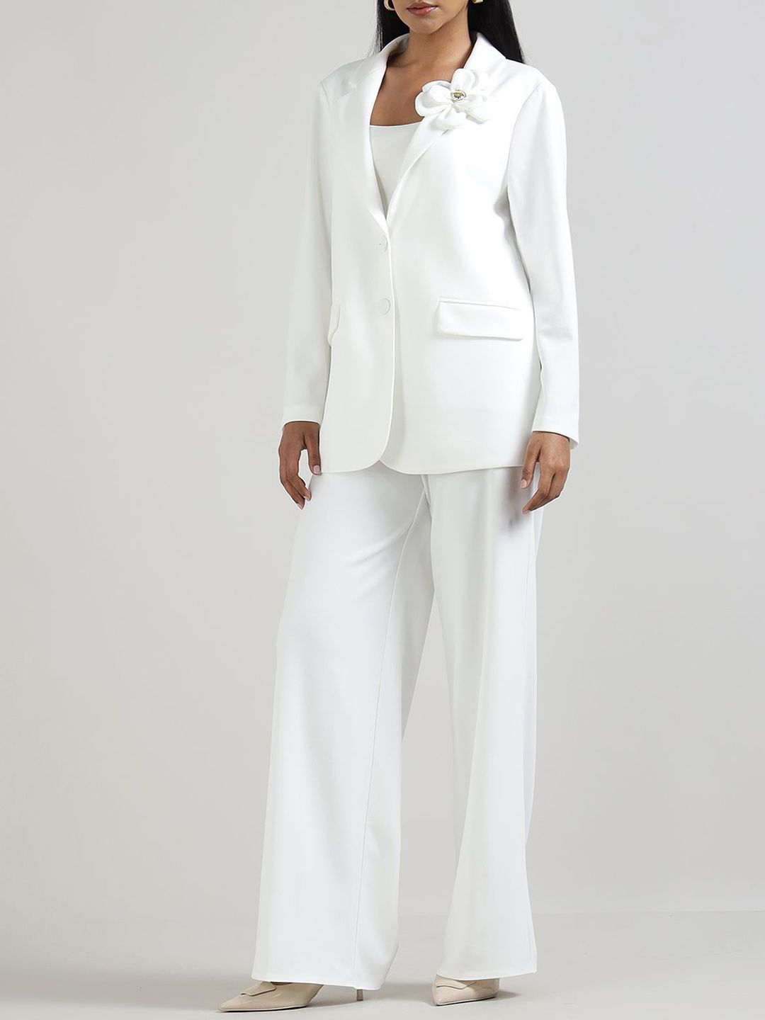 Rinascimento Slim-Fit Single Breasted Blazer-image-25