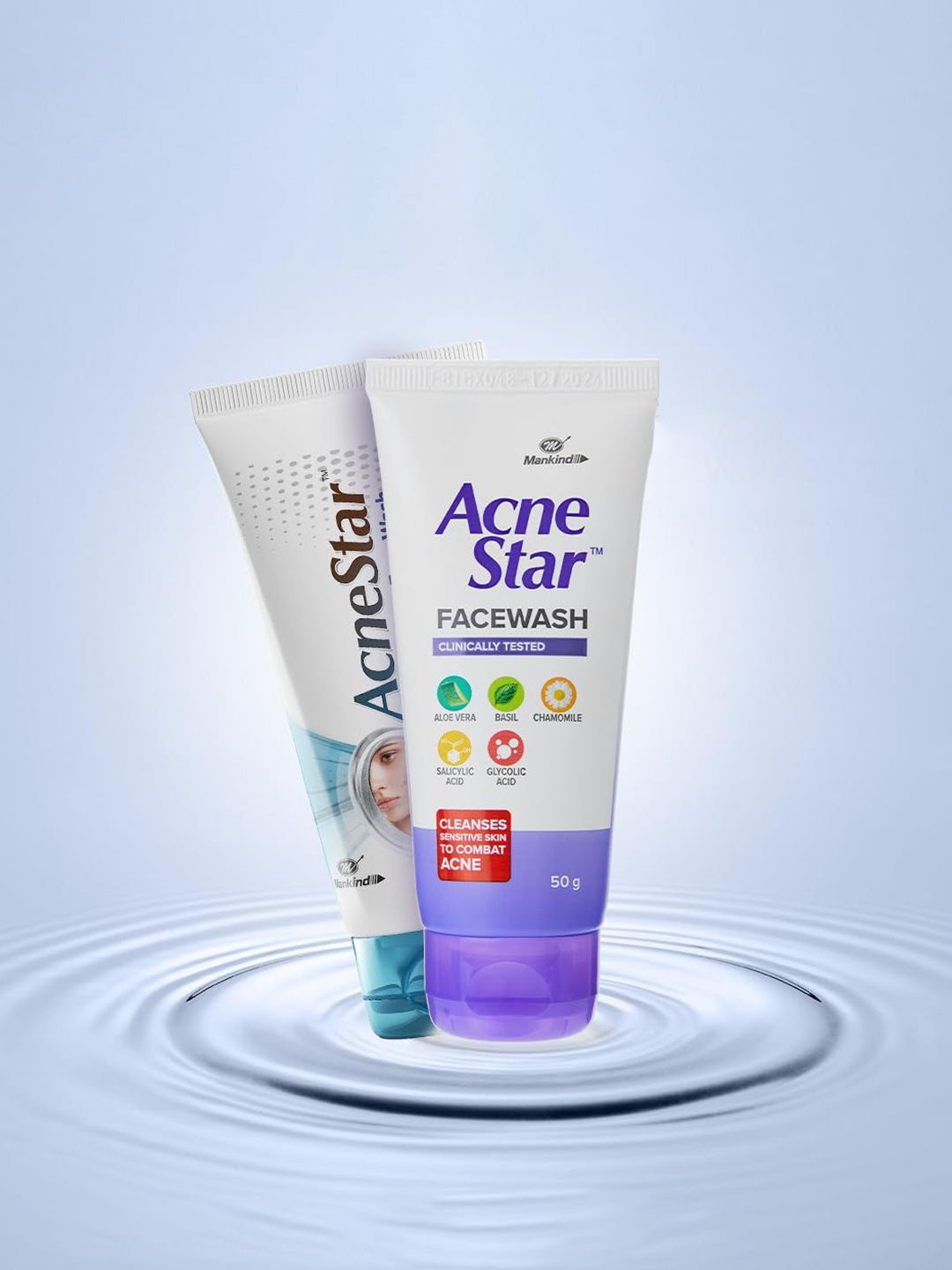 AcneStar Set Of 5 Anti Acne Face Wash With Aloe Vera & Basil - 50 g Each-picture-10