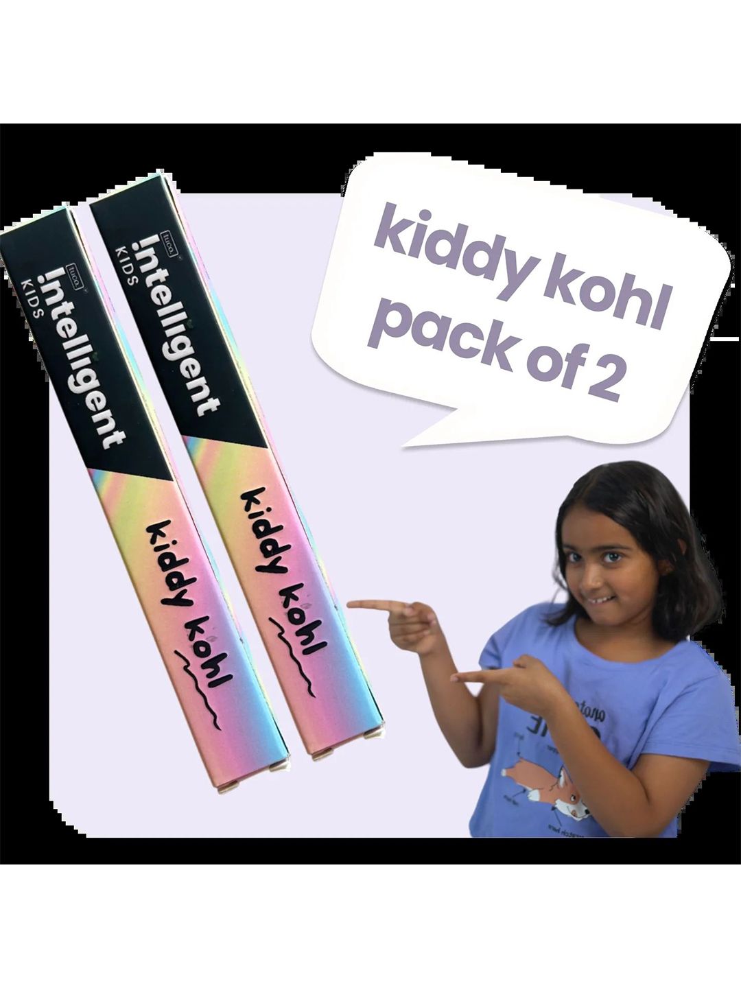 Tuco Intelligent Kids Girls Set Of 2 Kiddy Kajal With Almond Oil - Black-image-38