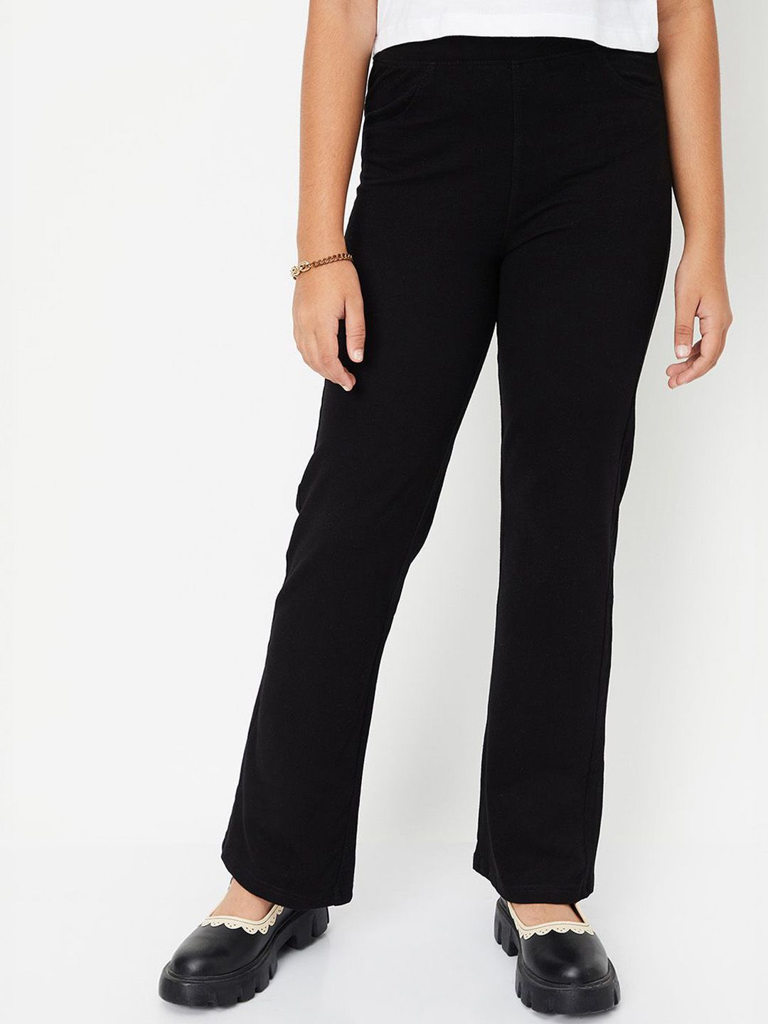max Girls Regular Fit Slip-On Trousers-picture-45