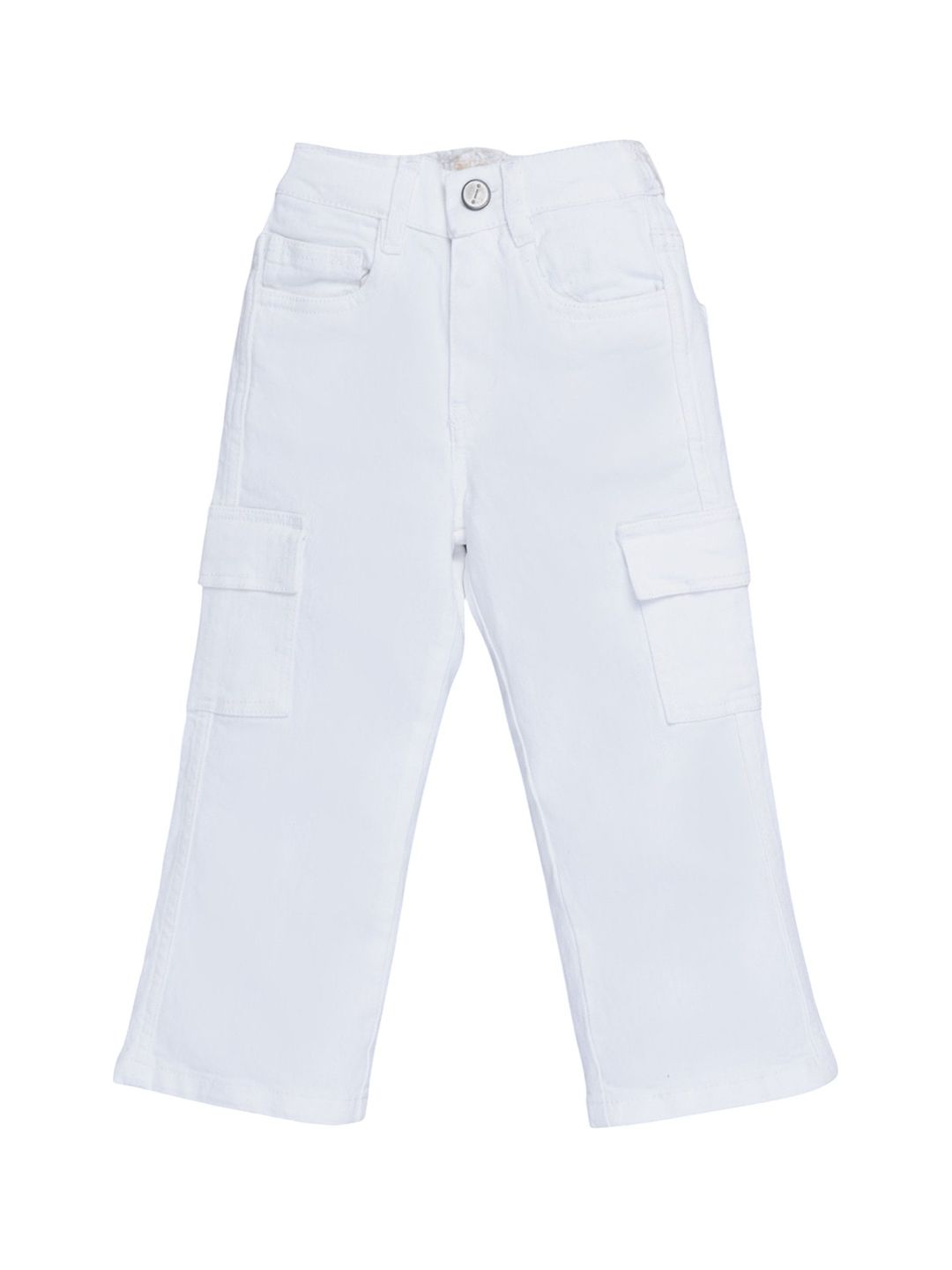 YK Girls Flared Low-Rise Slash Knee Stretchable Jeans-image-25