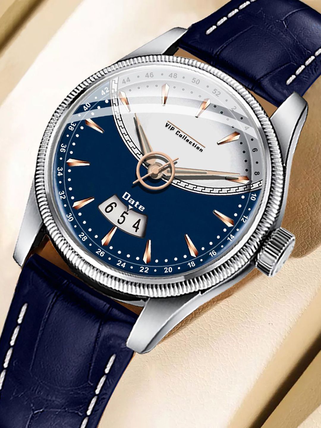 DOUBLERUN Men Dial & Leather Straps Analogue Multi Function Watch H05N9023-picture-11