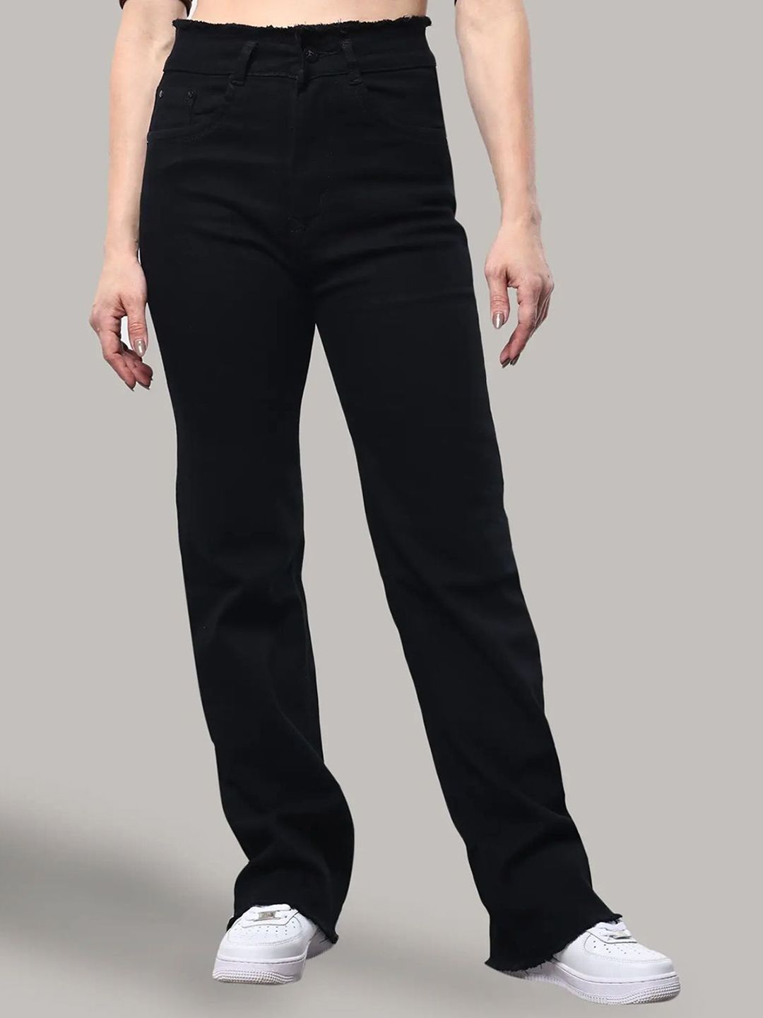 Aadvi Fashion Women Smart High-Rise Slim Fit Stretchable Bootcut Jeans-image-11