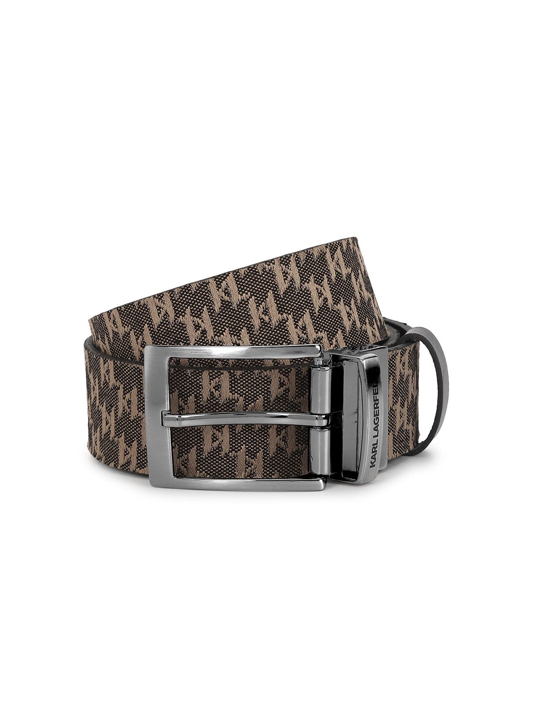 Karl Lagerfeld Men Textured Leather Reversible Belt-picture-11