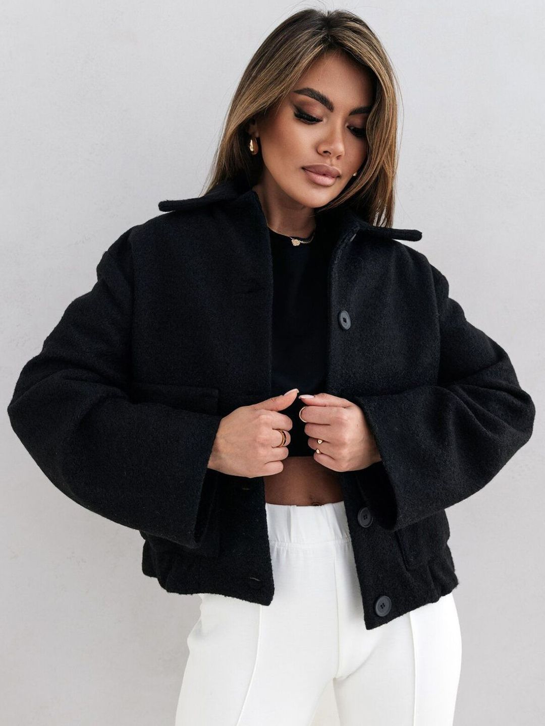 StyleCast Women Open Front Jacket