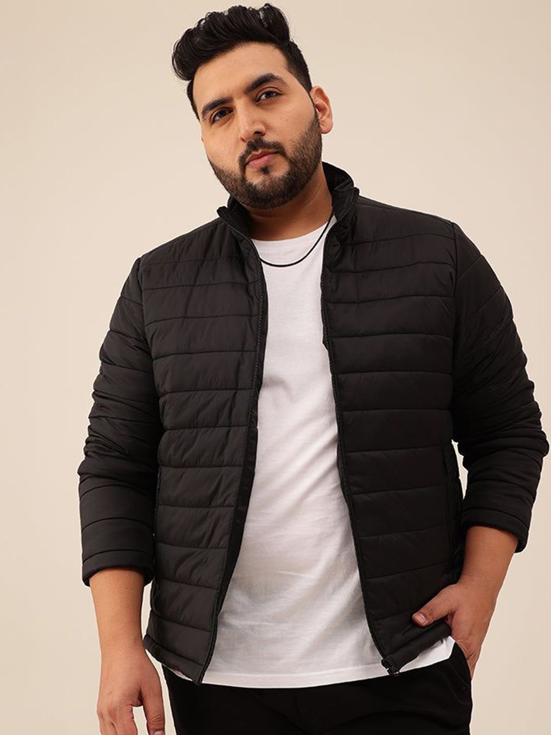 UNSTD Men Solid Lightweight Puffer Jacket-picture-17