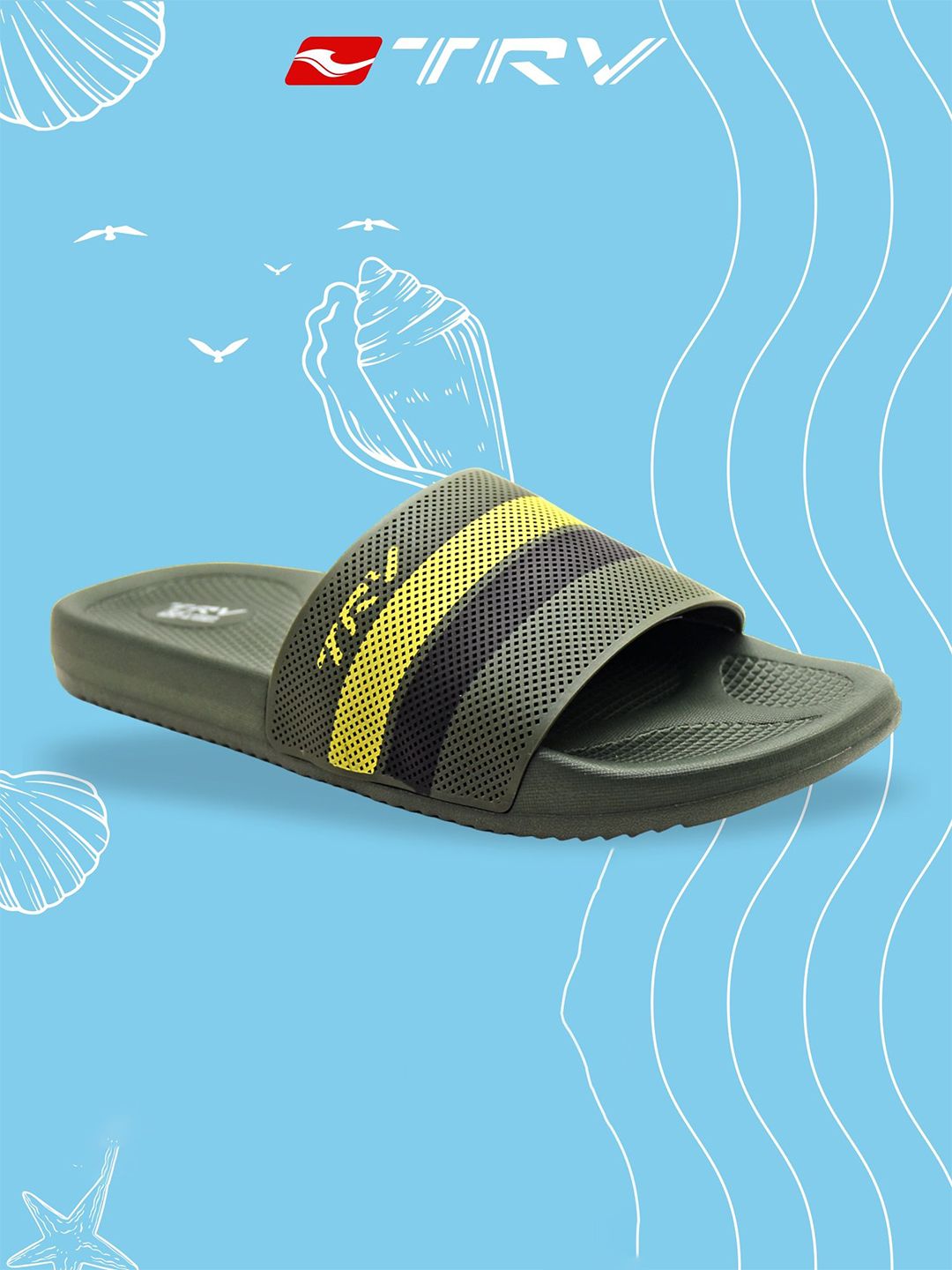 TRV Men Striped Flip Flop Sliders-picture-34