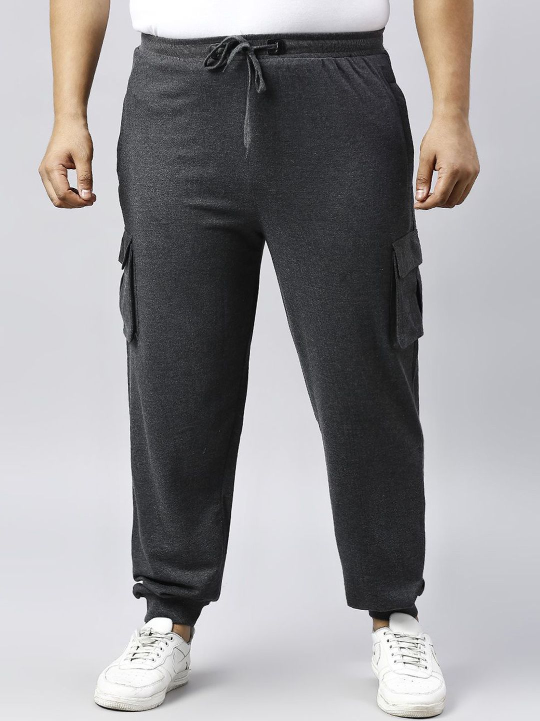 Xmex Men Mid-Rise Plus Size Mid Rise Cargo Joggers-picture-41