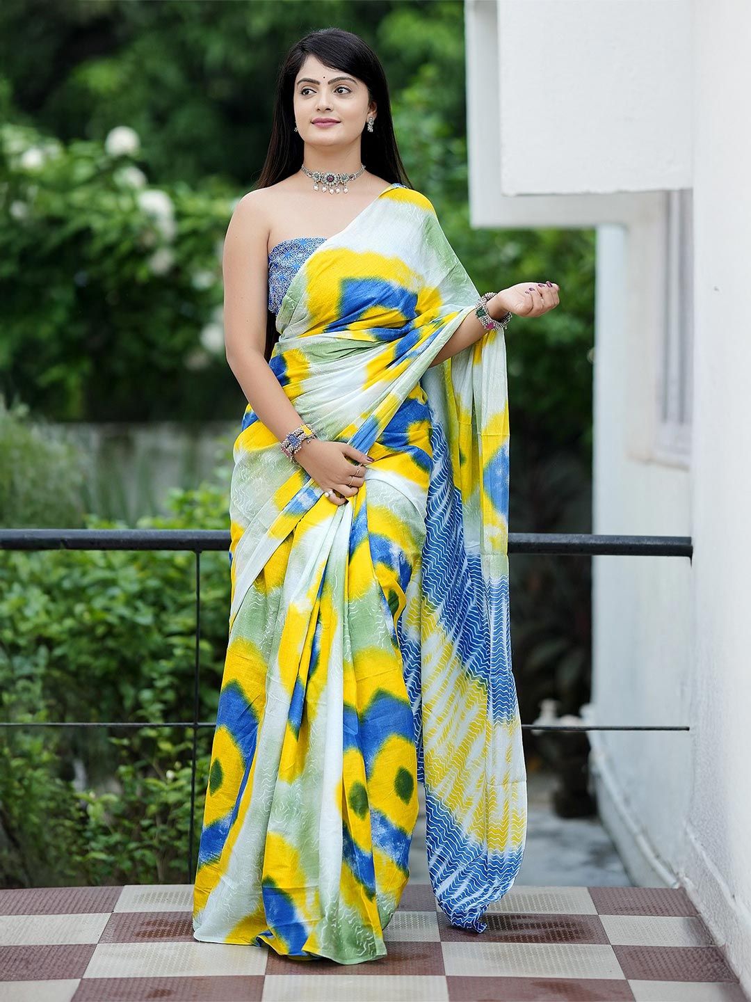 Munir Women Tie And Dye Pure Cotton Bagru Saree-picture-24