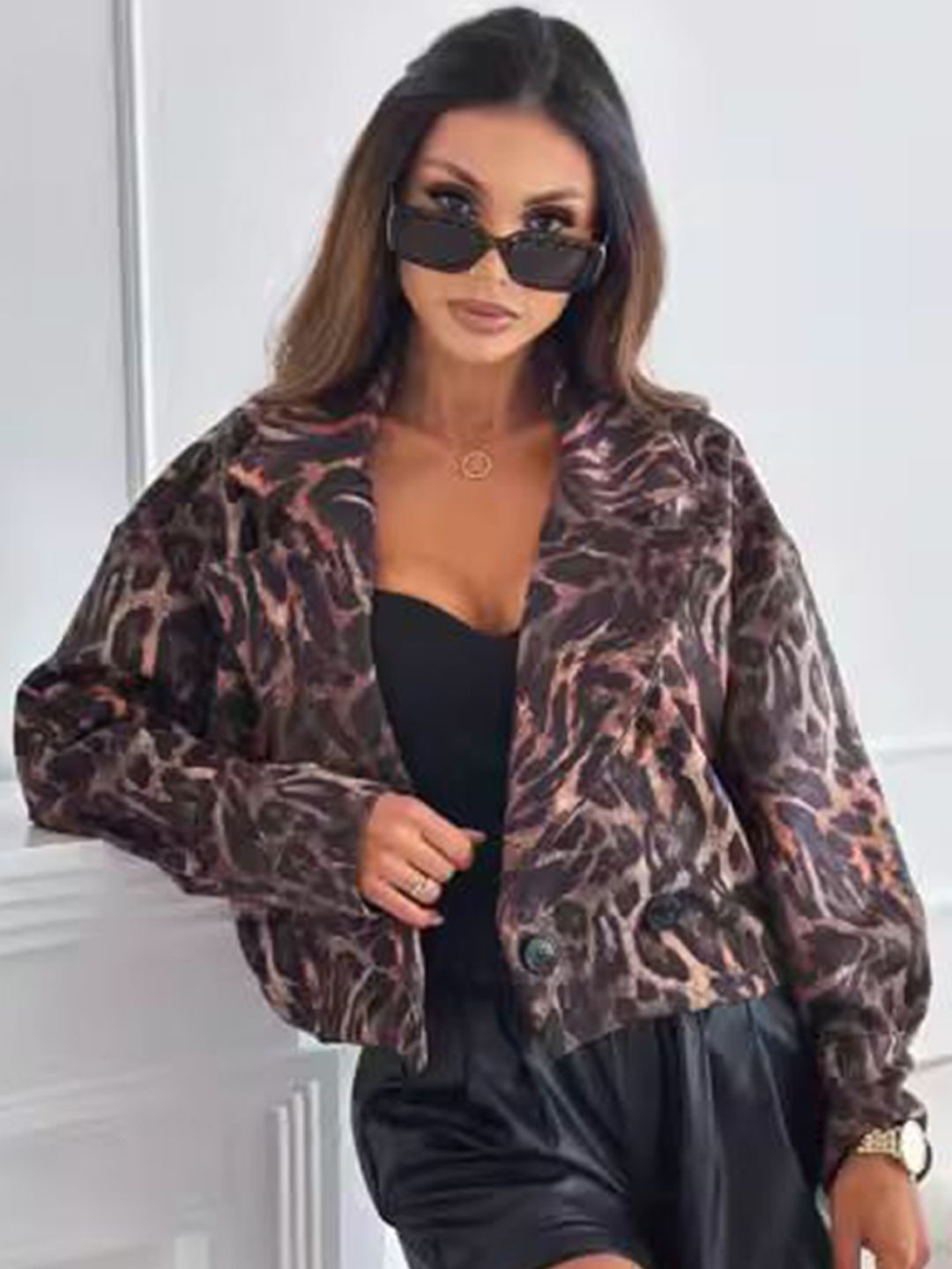 StyleCast x Revolte Women Crop Tailored Jacket