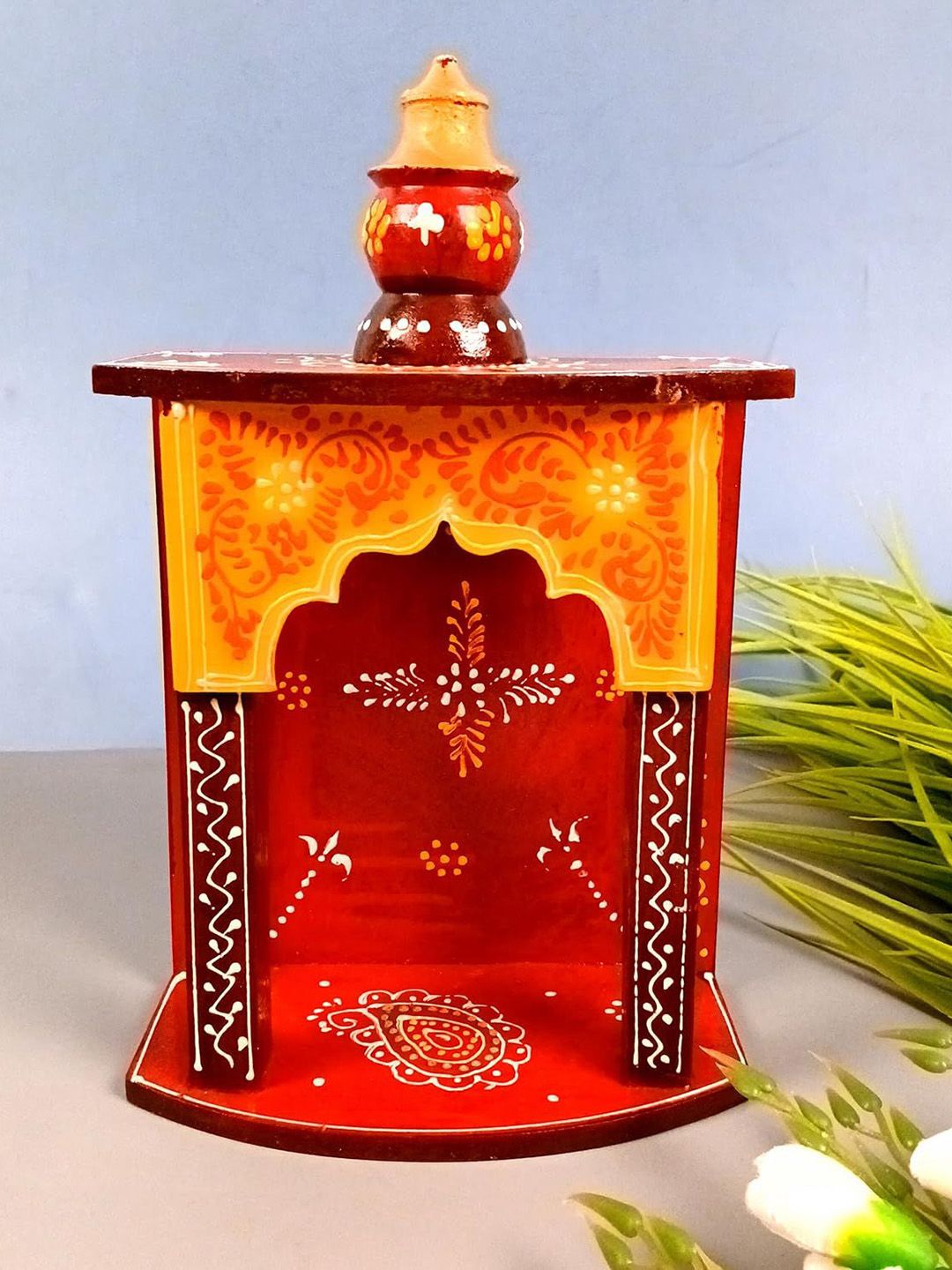 apka mart apka martRed & Yellow Printed Home Temple-picture-52