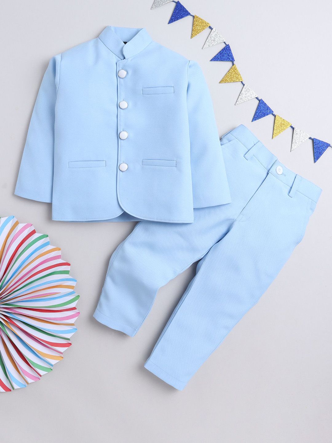 Lil Homies Infant Boys Bandhgala Party Suits