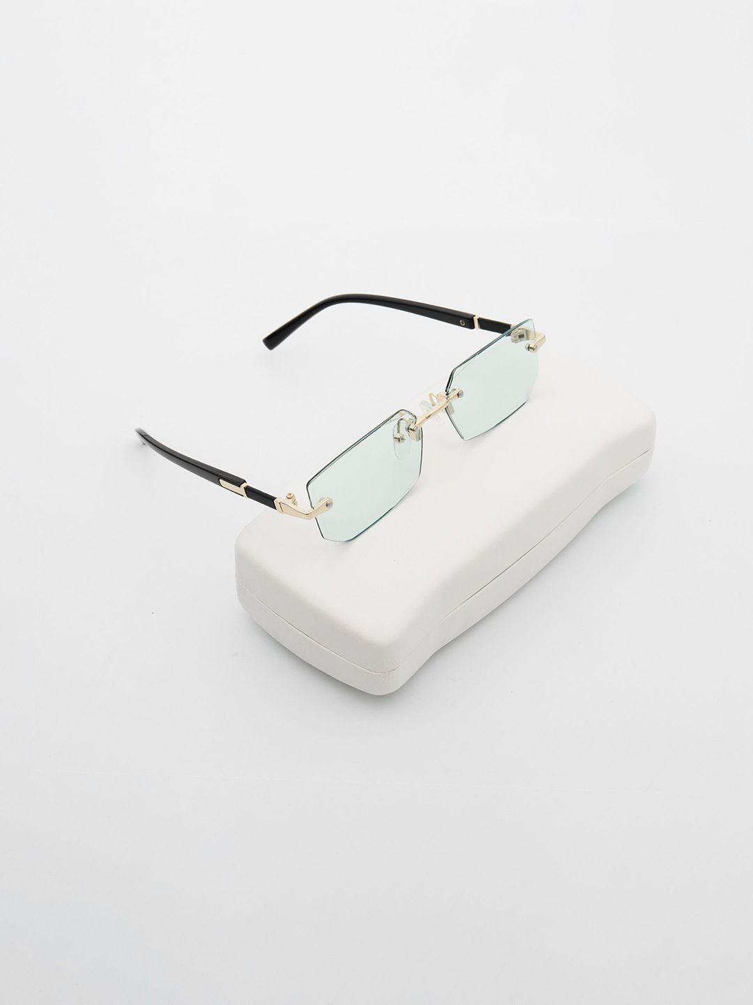 PELLE LUXUR Unisex Rectangle Sunglasses with UV Protected Lens PL25GS14-image-39