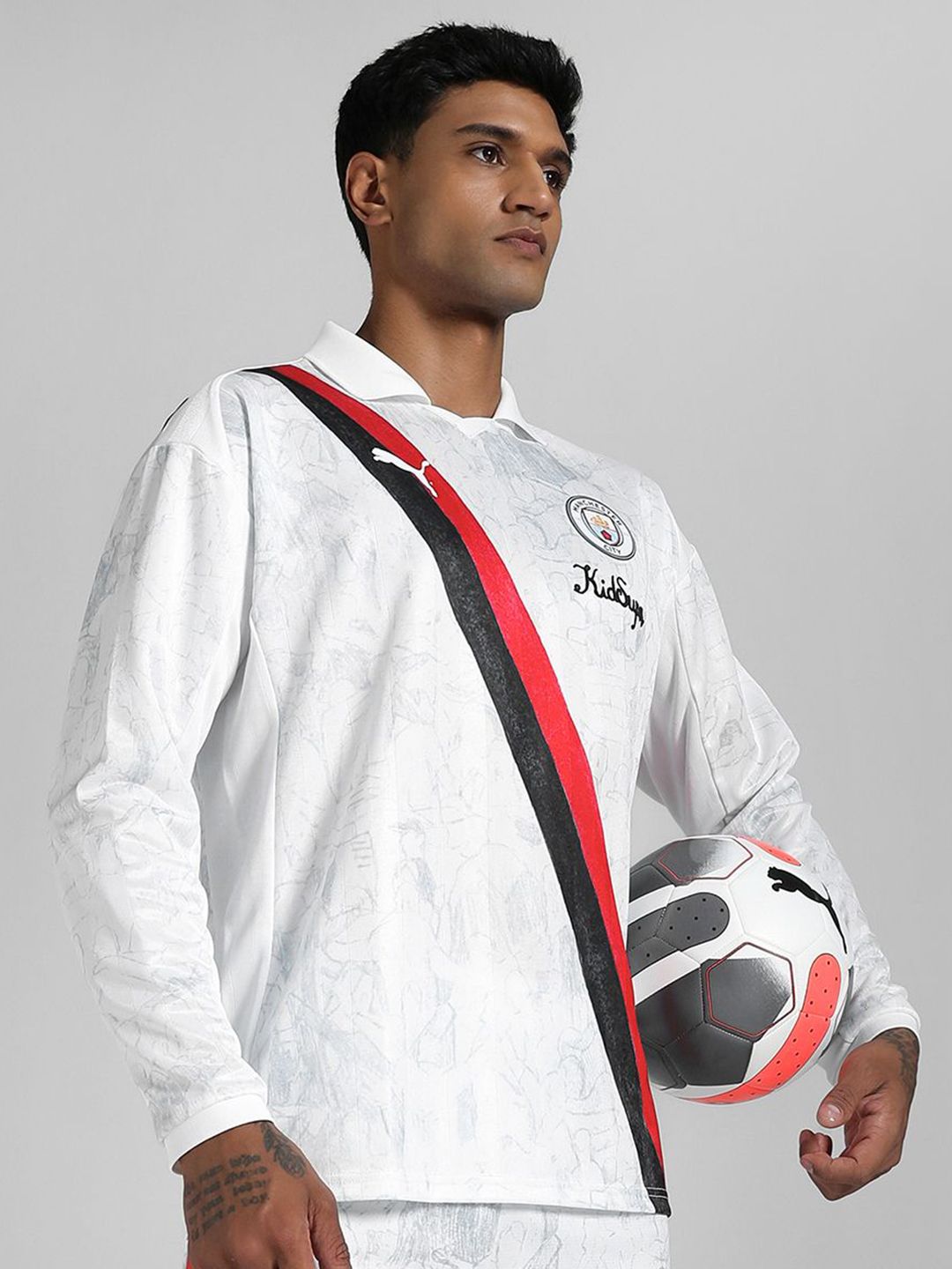 Puma Kidsuper Mcfc Printed Long Sleeve Retro T-Shirt-image-12