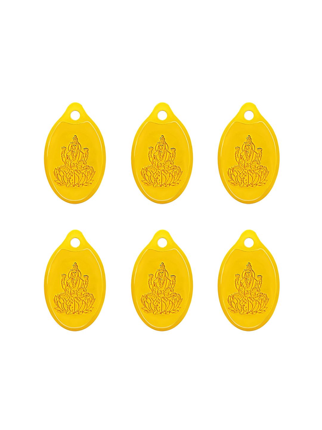 muthoot pappachan Swarnavarsham 6Pcs 24KT Pendant Gold - 2 g Each-picture-45