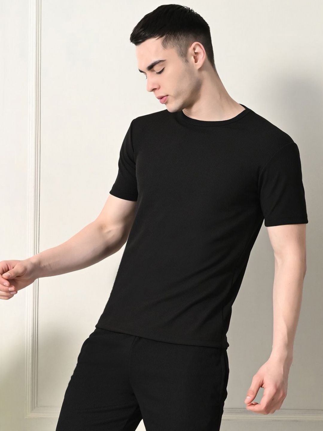 Moda Rapido Men Solid Round Neck T-shirt-picture-53