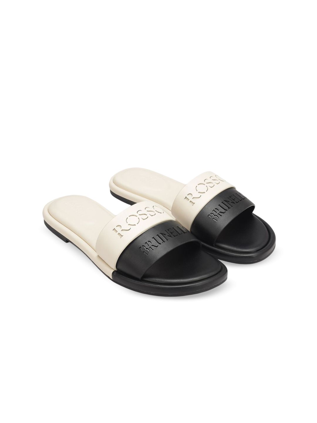 ROSSO BRUNELLO Women Colourblocked Leather Open Toe Flats-image-40