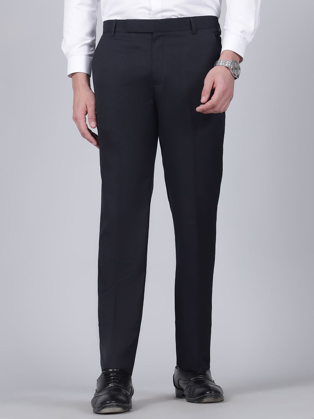 Cantabil Men Original Regular Fit Formal Trousers-picture-20