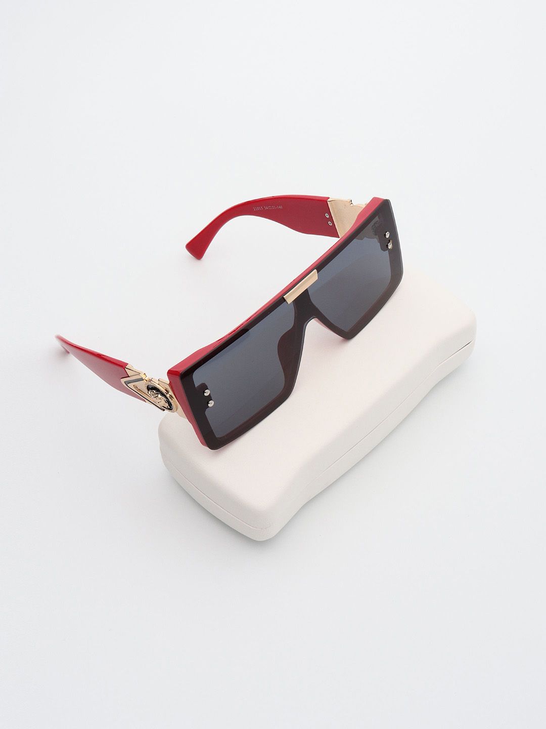 PELLE LUXUR Unisex Rectangle with UV Protected Lens Sunglasses PL25GS304-image-17