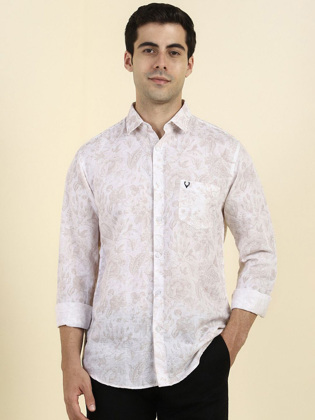 Allen Solly Men Slim Fit Floral Printed Casual Shirt-picture-32