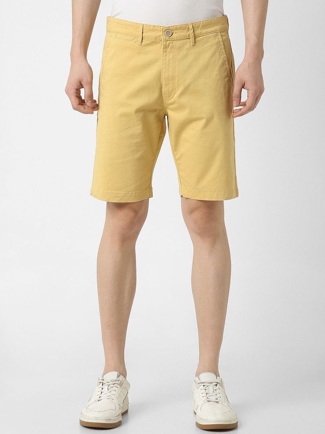 Peter England Casuals Men Solid Regular Fit Shorts-picture-34