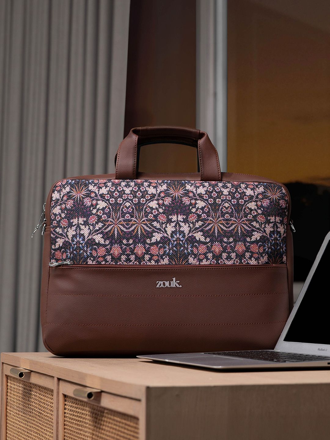 ZOUK Women Arin Laptop Bag Kashmir Blooms-picture-13