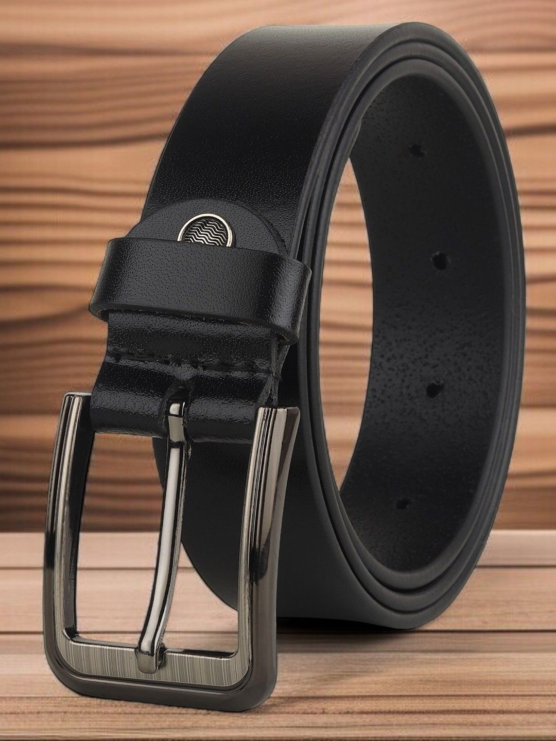 The Roadster Lifestyle Co. Men Textured Leather Belt-picture-19