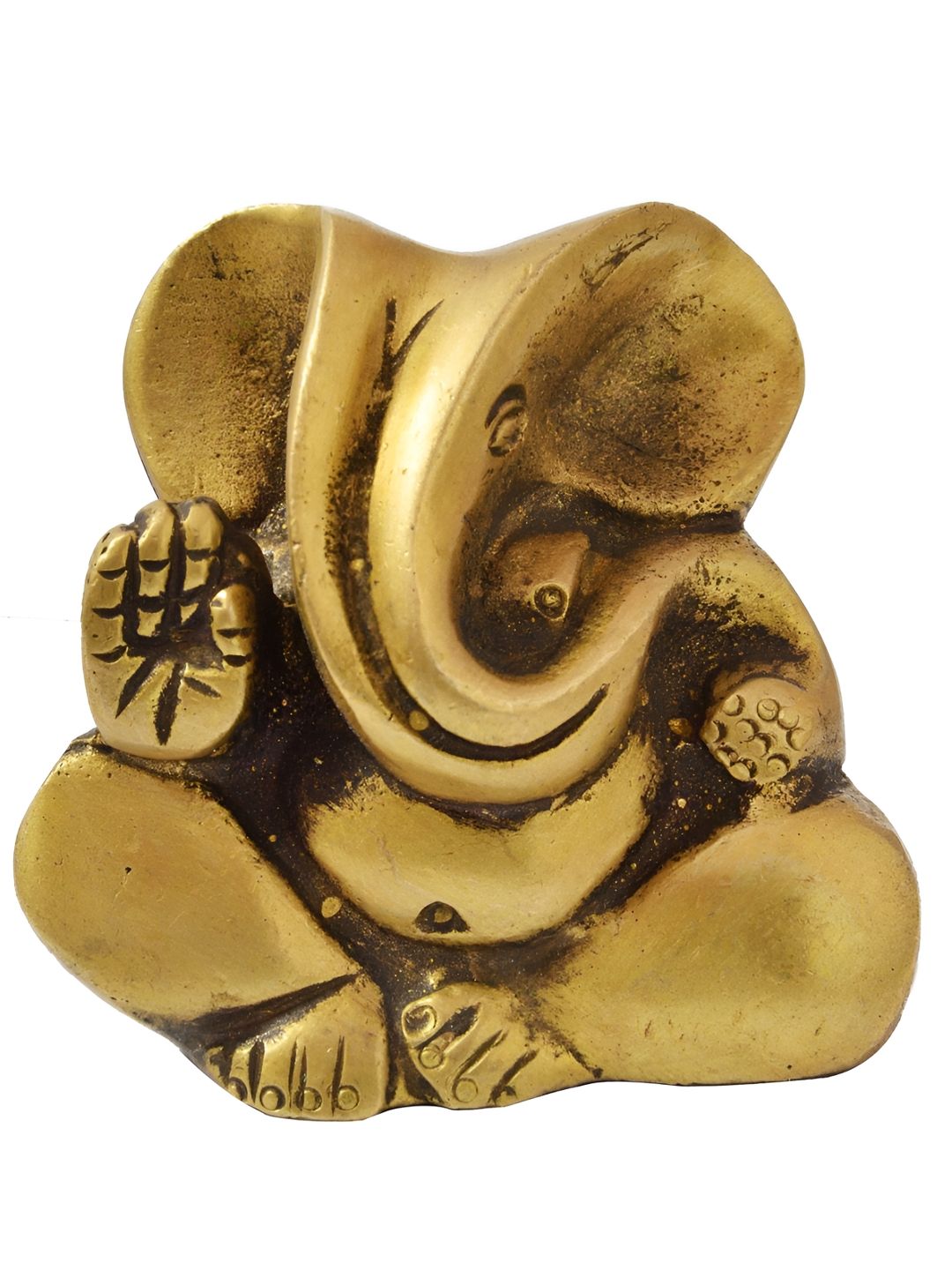 Exotic India Gold-Toned Ganesha Religious Idol Showpiece-picture-39