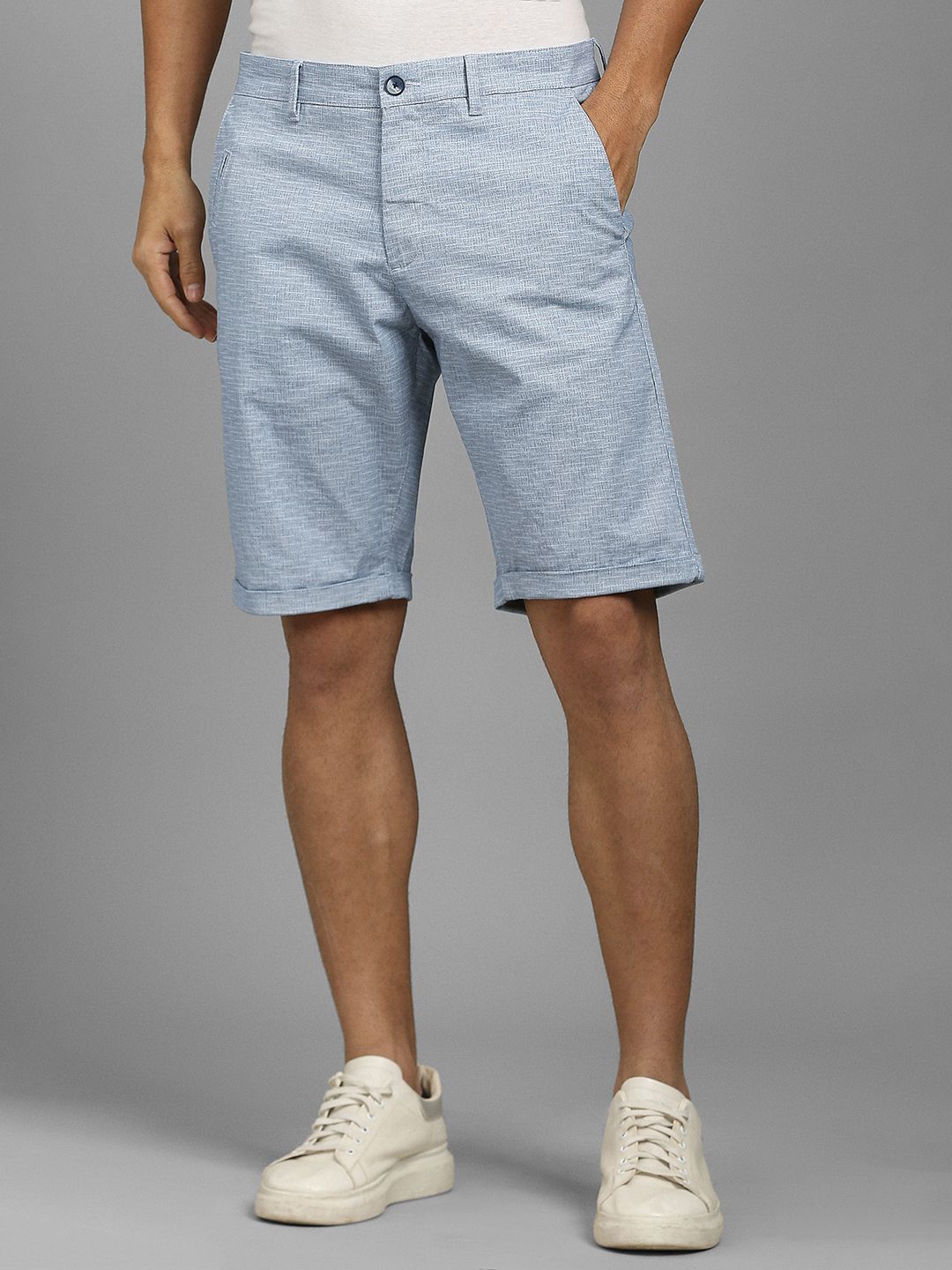 Louis Philippe Sport Men Printed Slim Fit Shorts-picture-17