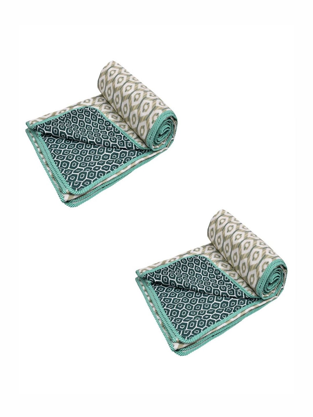 CHICERY Black & White 2Pcs Printed AC Room Cotton 210 GSM Single Bed Dohar-picture-38