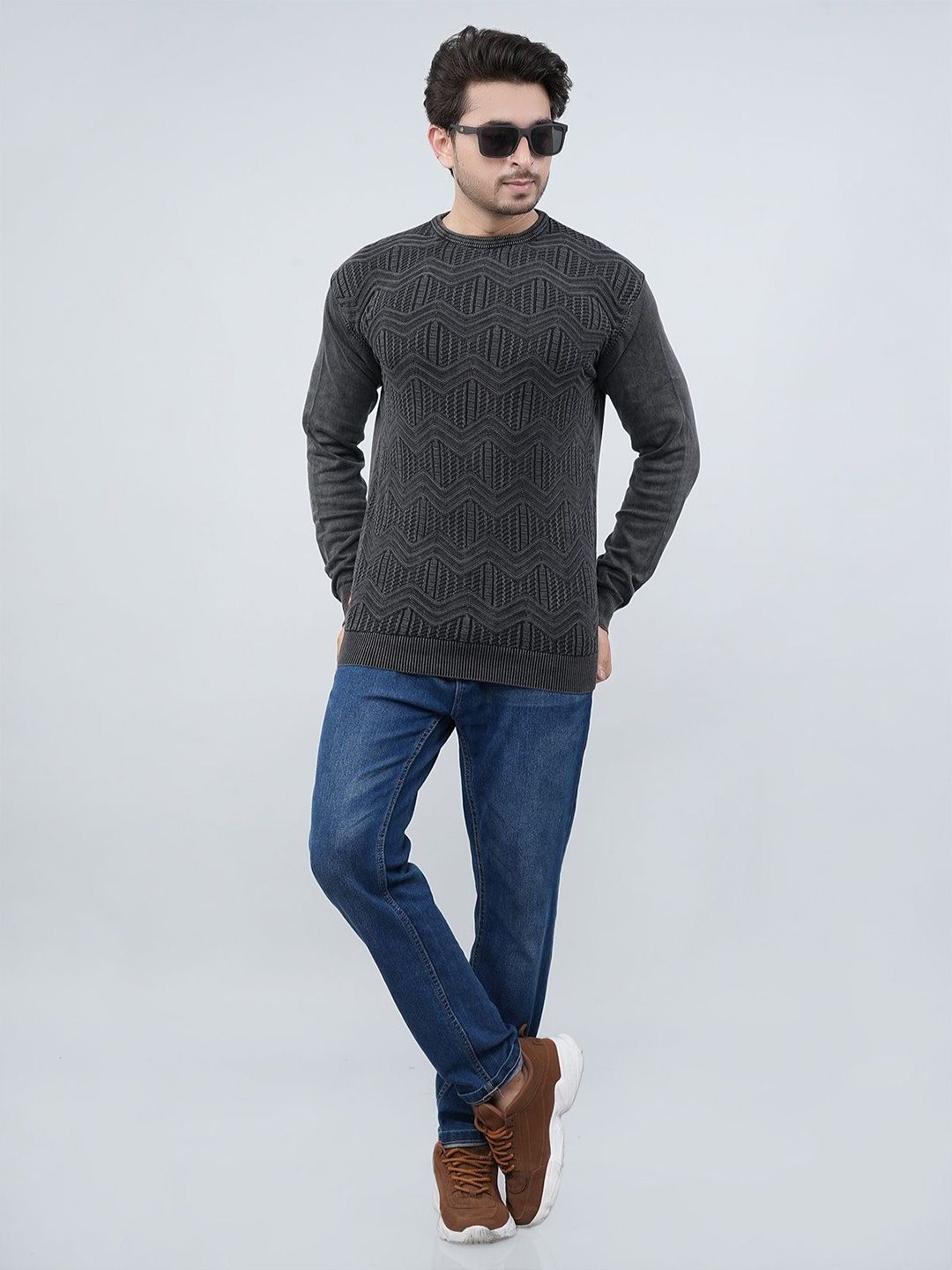 FEVERFEW Men Chevron Pullover-picture-7