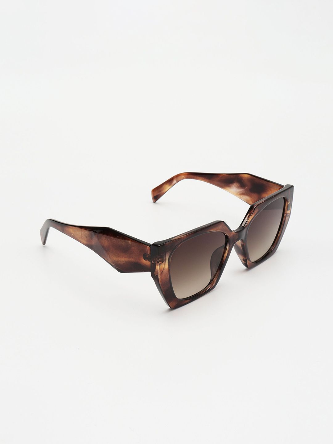 PELLE LUXUR Unisex Full Rim Rectangle Sunglasses with UV Protected Lens PL25GS340-image-44
