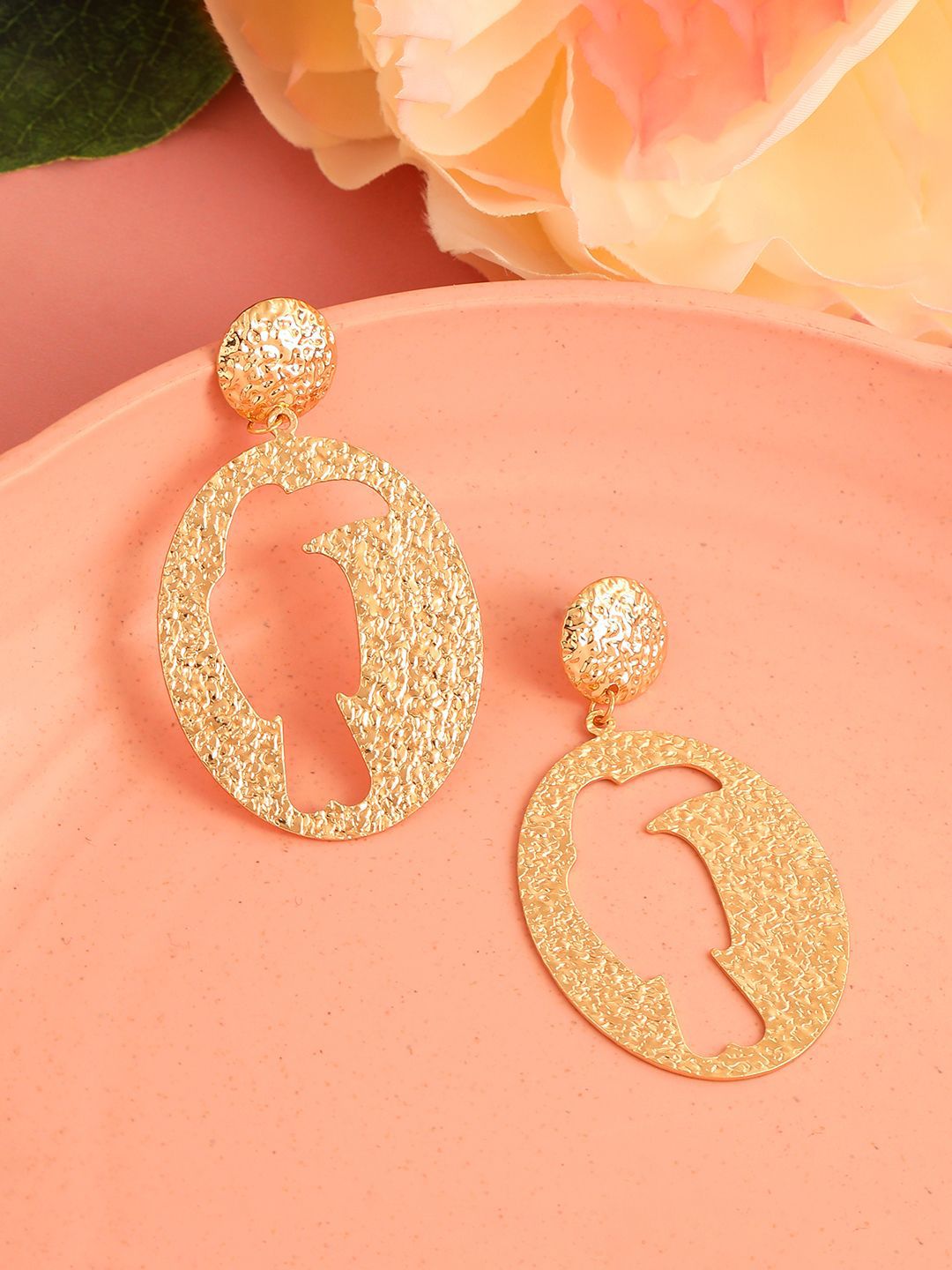 DressBerry Gold-Plated Contemporary Drop Earrings-picture-25