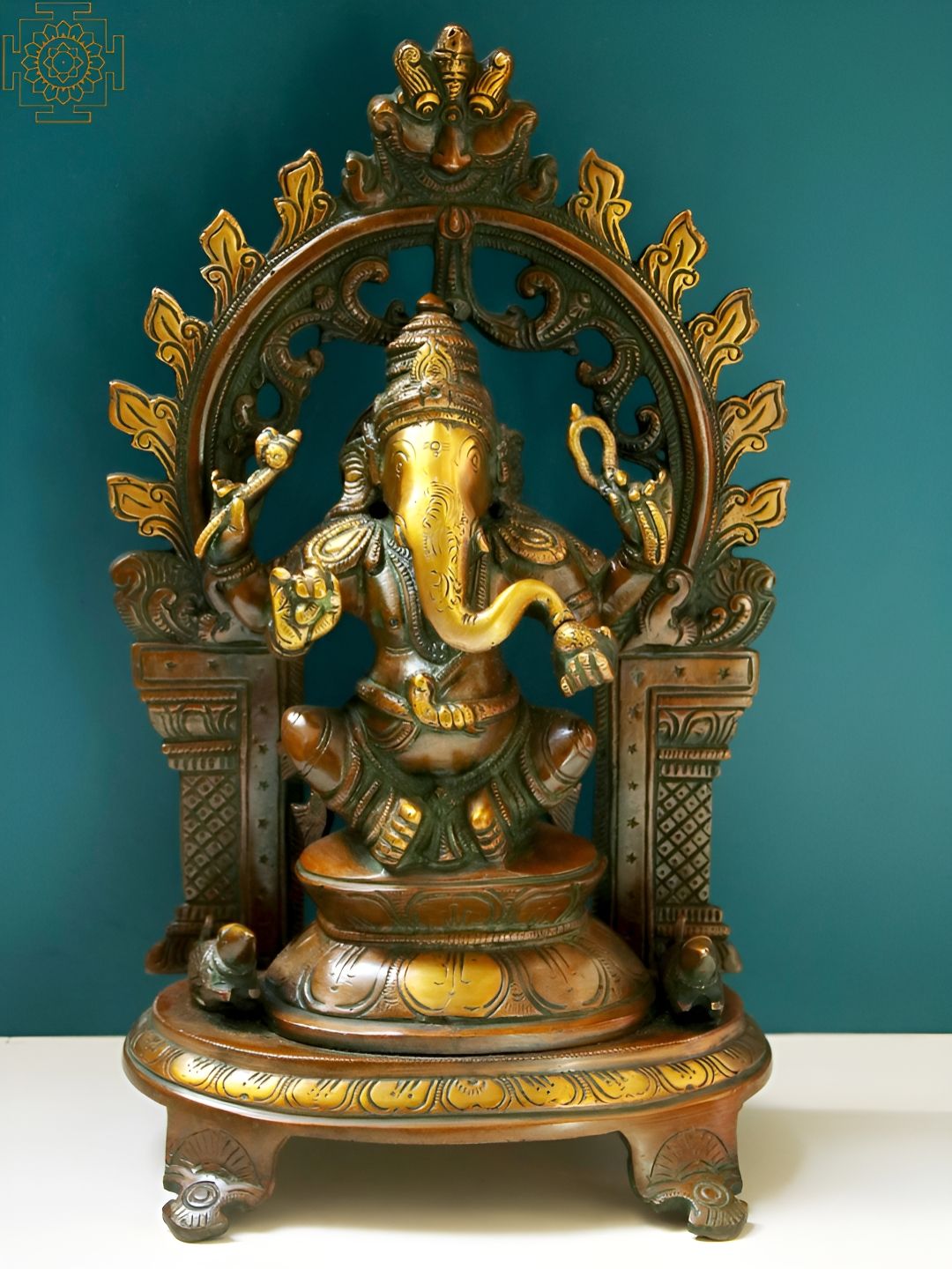 Exotic India Gold-Toned Religious Idol Showpiece-picture-31