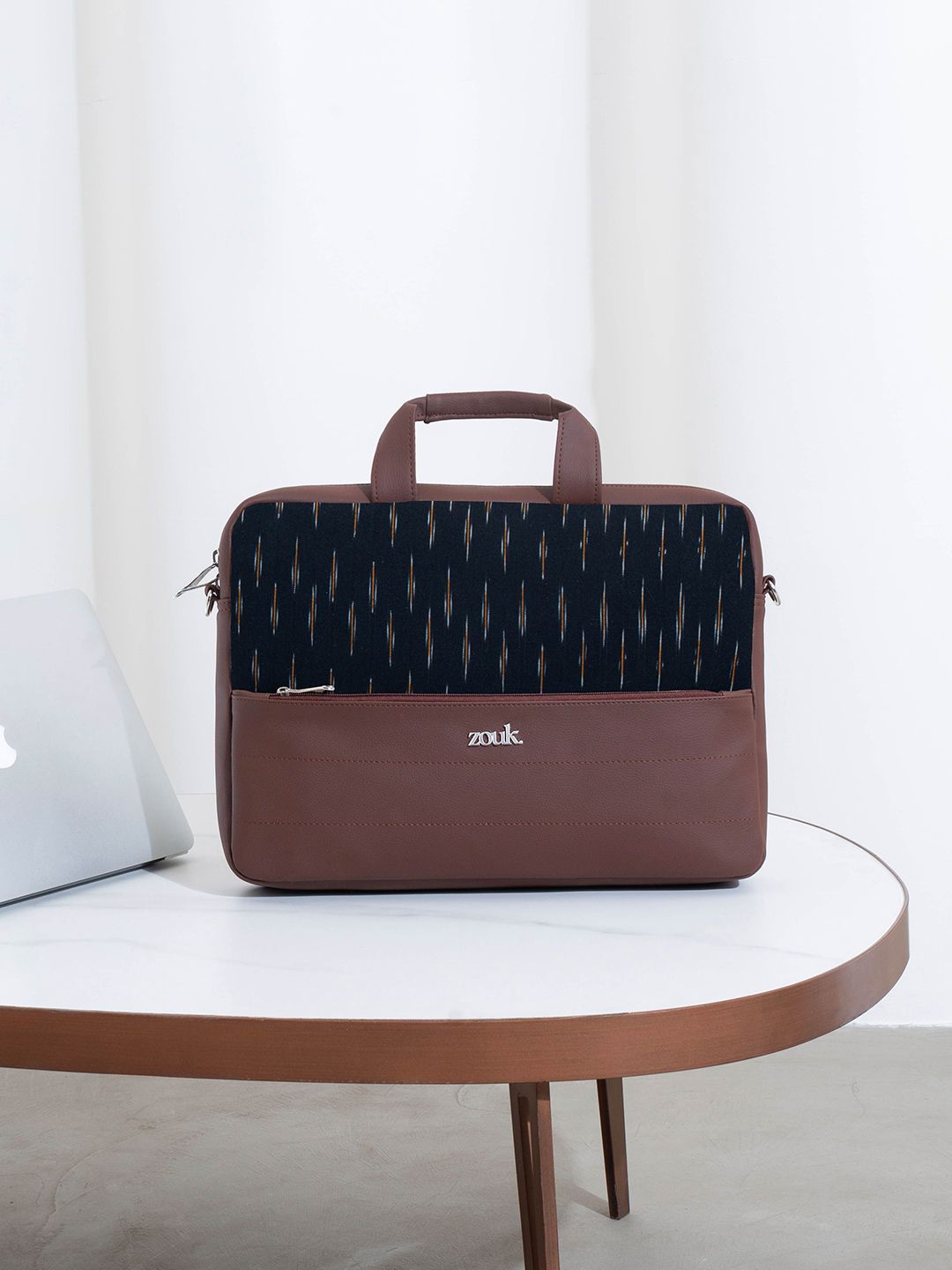 ZOUK Unisex Arin Jute Laptop Bag-image-30