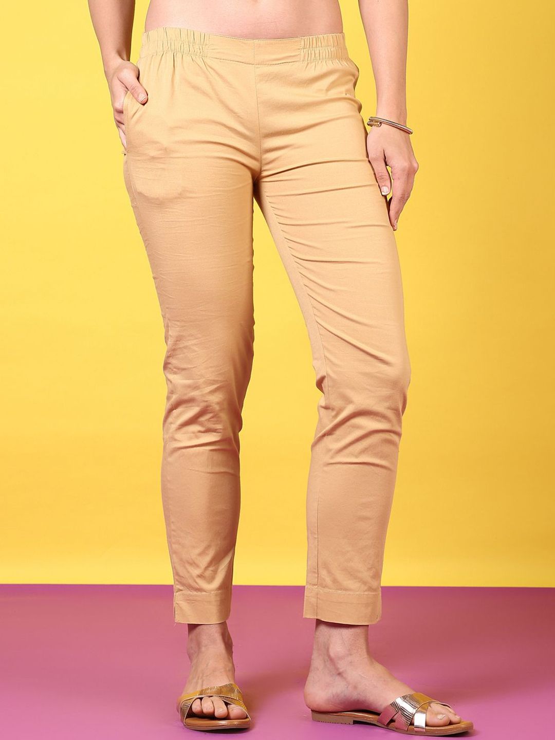 V-Mart Women Regular Fit Mid-Rise Cotton Peg Trouser-picture-39