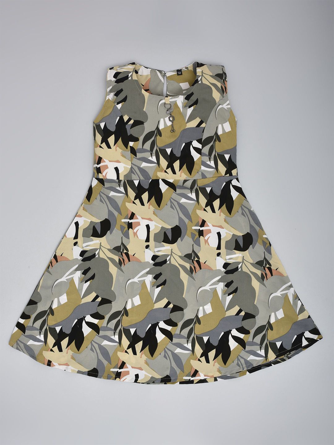 we11 Girls Conversational Printed Fit & Flare Dress-image-47