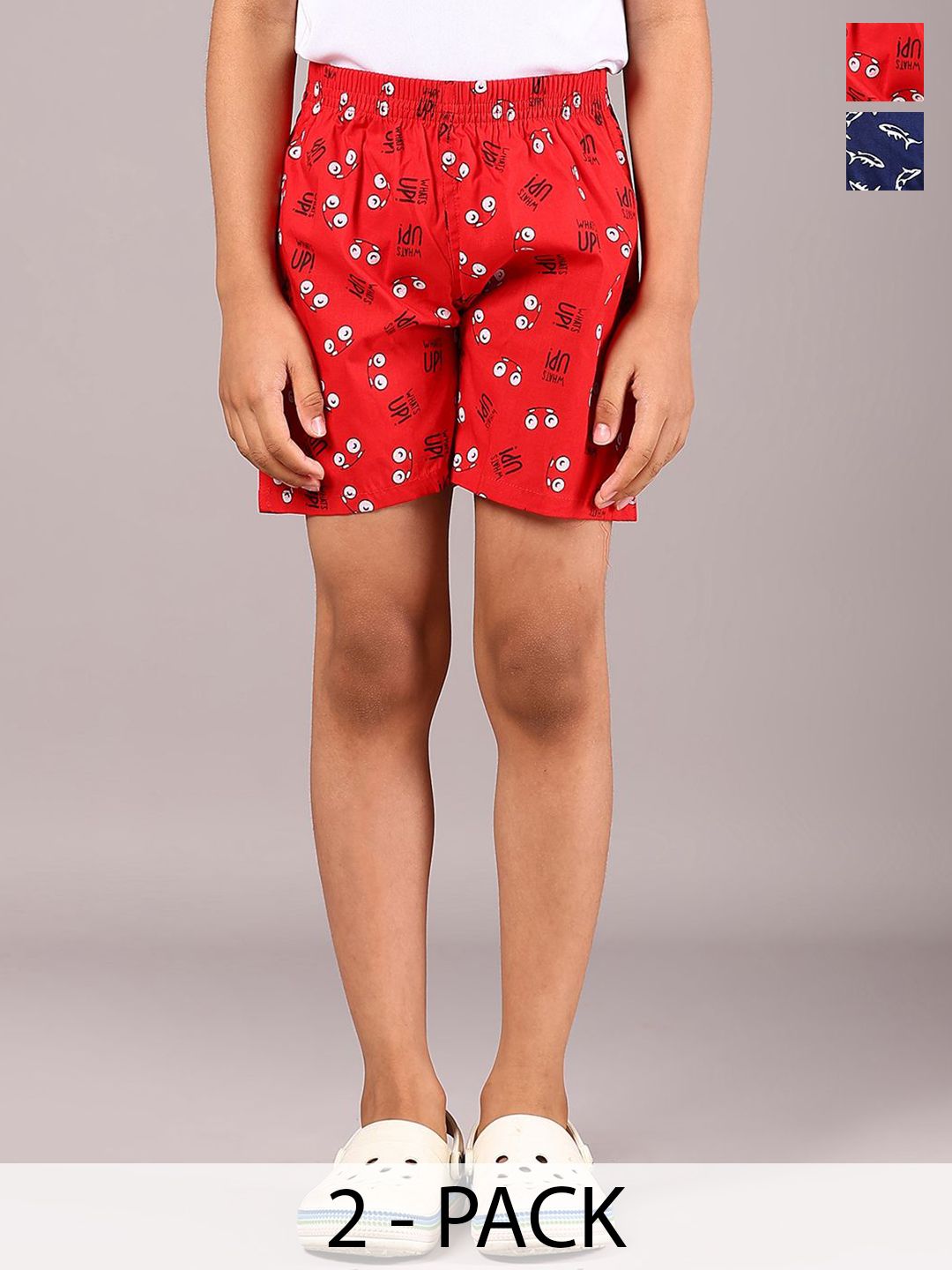 V-Mart Boys Pack Of 2 Printed Shorts-picture-29