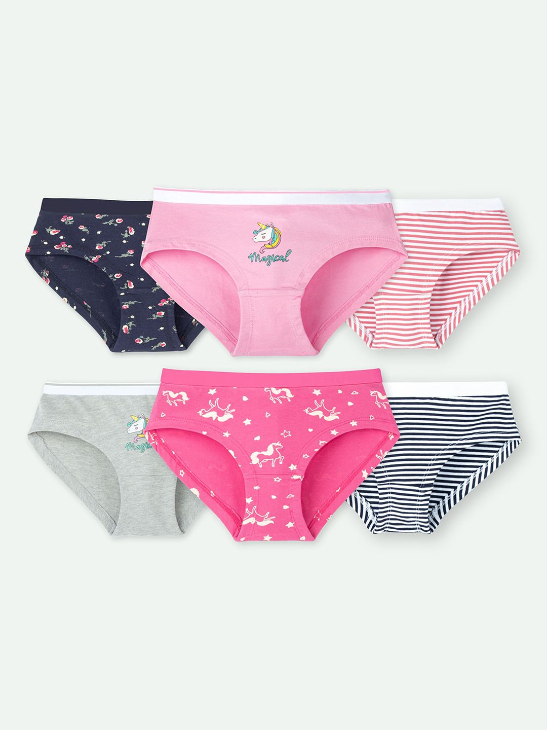 ariel Girls Multi Briefs